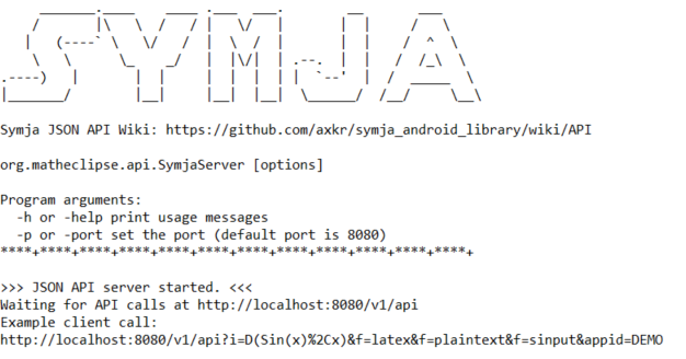 JSON API startup