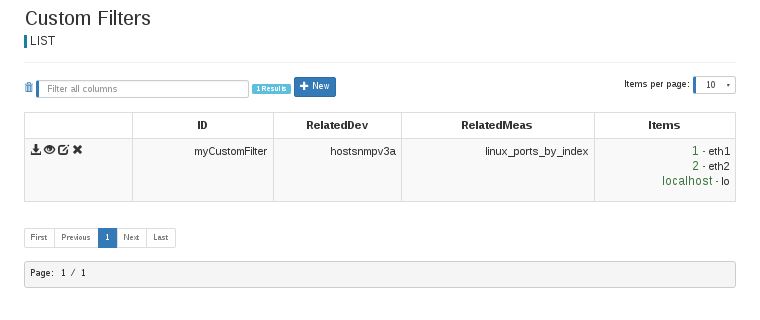 Custom Filter List